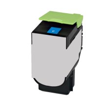 Toner von tintenalarm.de ersetzt Lexmark 80C2HC0 802HC cyan (ca. 3.000 Seiten)